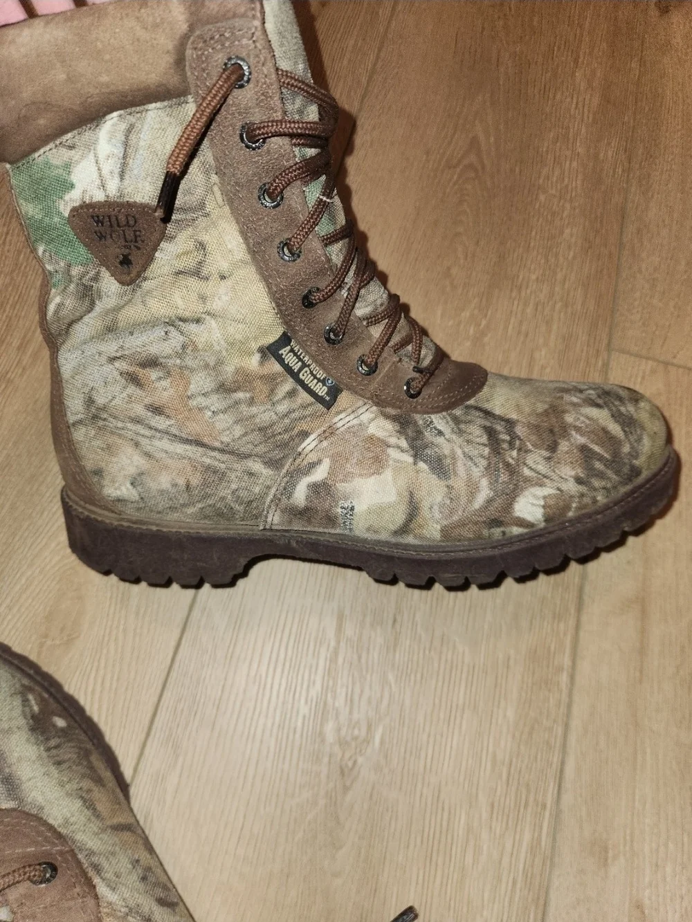 Vintage Y2K Thinsulate 500g of Insulated Goretex Camo Boots Men's Size 11 Good